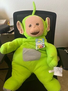 Vintage Teletubbies pillow plushie with tags 32”